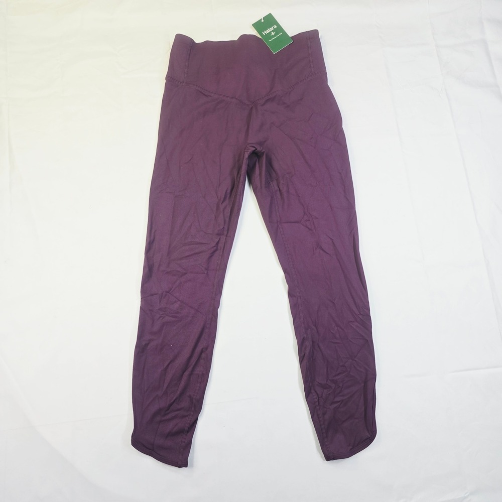 Halara Women's Crossover High Waisted Leggings Size Medium Purple Athleisure